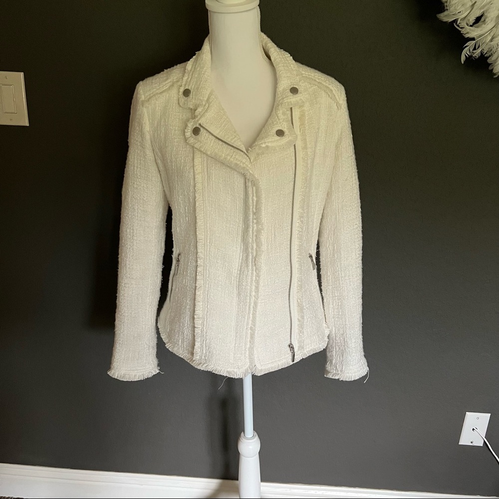 Carolina Belle Montreal cream cotton Moro jacket size XS